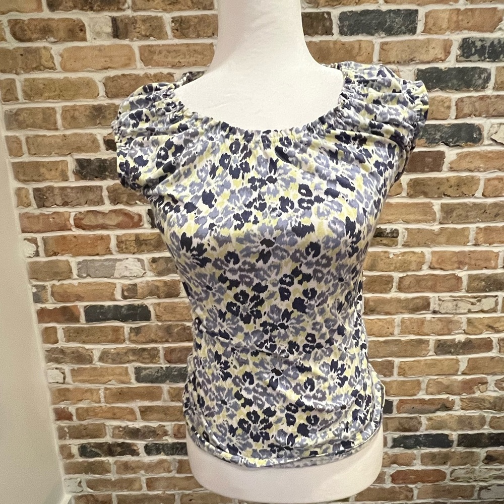 LOFT XS Women’s Floral Print Lightweight Summer Top